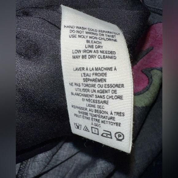 Free People Black and Pink Floral Midi Dress - Picture 12 of 13